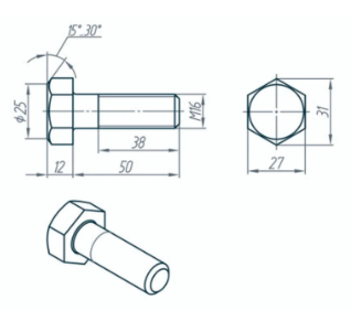 As per Drawing Bolts