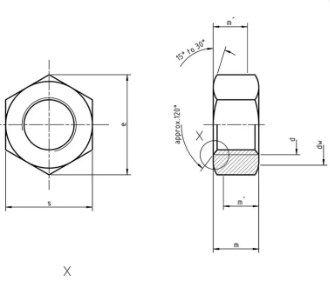 As per Drawing Nuts