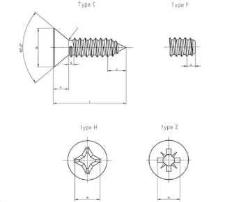 As per Drawing Screws
