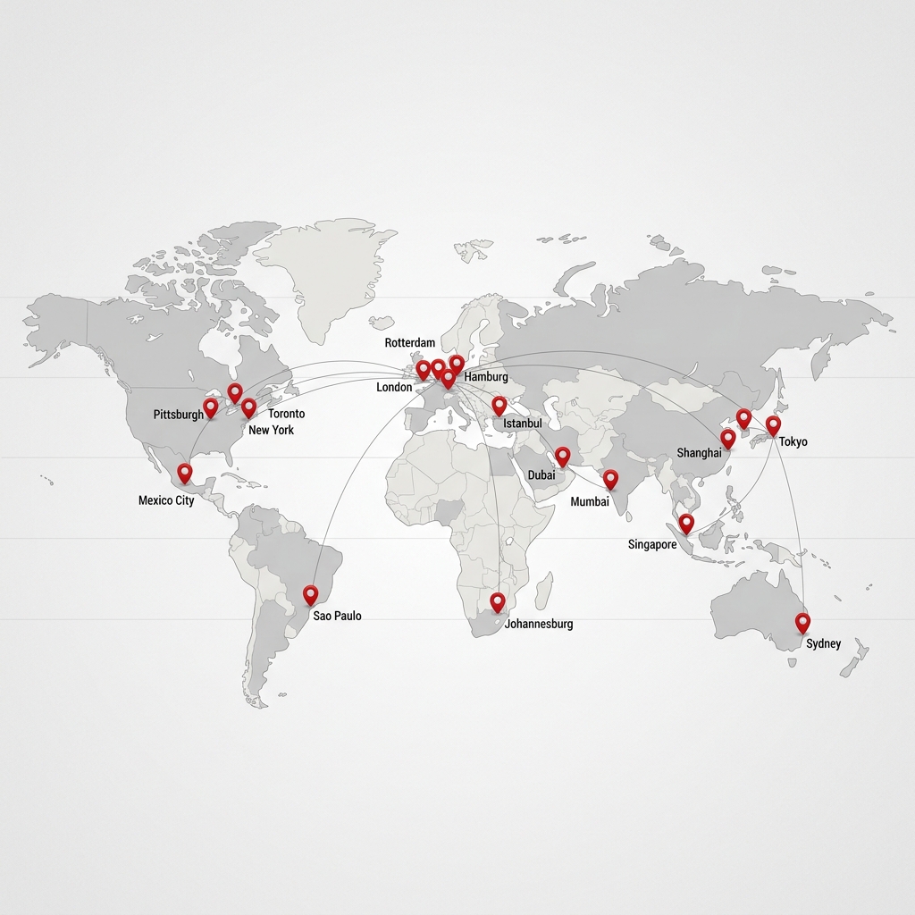 Global Export World Map